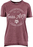 Pressbox Texas A&M Aggies Womens Maroon Ella Seal Short Sleeve T-Shirt