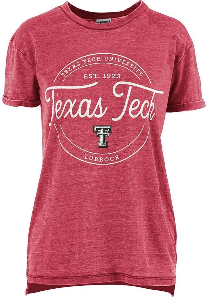 Pressbox Texas Tech Red Raiders Womens Ella Seal Short Sleeve T-Shirt