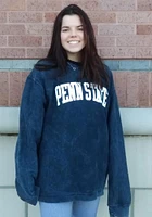 Pressbox Penn State Nittany Lions Womens Navy Blue Comfy Cord Crew Sweatshirt