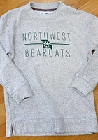 Pressbox Northwest Missouri State Bearcats Womens Oatmeal Comfy Terry Crew Sweatshirt