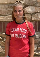 Pressbox Texas Tech Red Raiders Womens Melange Novak Ringer Short Sleeve T-Shirt