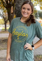 Pressbox Baylor Bears Womens Green Ella Seal Short Sleeve T-Shirt
