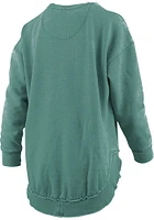Pressbox Michigan State Spartans Womens Green Bakersfield Crew Sweatshirt