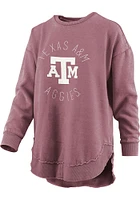 Pressbox Texas A&M Aggies Womens Maroon Bakersfield Crew Sweatshirt