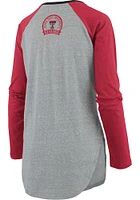 Pressbox Texas Tech Red Raiders Womens Grey Quincy LS Tee
