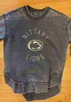 Pressbox Penn State Nittany Lions Womens Navy Blue Bakersfield Crew Sweatshirt