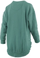 Pressbox Baylor Bears Womens Green Bakersfield Crew Sweatshirt