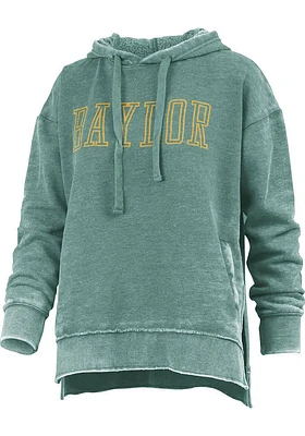 Pressbox Baylor Bears Womens Green Marni Hooded Sweatshirt