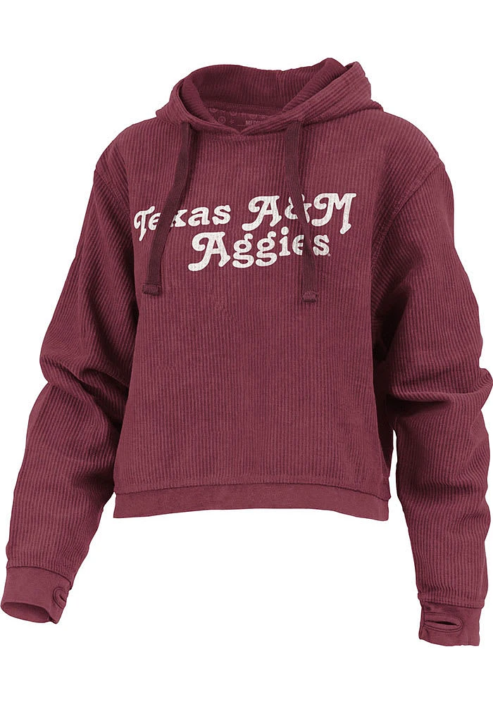 Pressbox Texas A&M Aggies Womens Maroon California Dreaming Hooded Sweatshirt