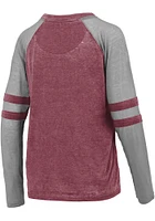Pressbox Texas A&M Aggies Womens Maroon Piper Raglan LS Tee