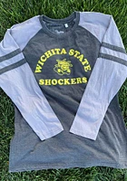 Pressbox Wichita State Shockers Womens Black Piper Raglan LS Tee