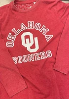 Pressbox Oklahoma Sooners Womens Crimson Selena LS Tee