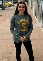 Pressbox Baylor Bears Womens Green Selena LS Tee