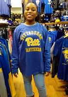 Pressbox Pitt Panthers Womens Blue Selena LS Tee