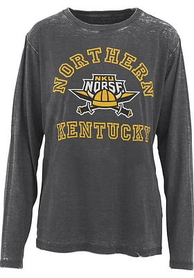 Pressbox Northern Kentucky Norse Womens Black Selena LS Tee