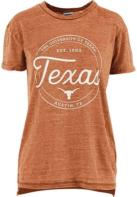 Pressbox Texas Longhorns Womens Burnt Orange Ella Seal Short Sleeve T-Shirt