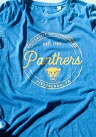 Pressbox Pitt Panthers Womens Blue Ella Seal Short Sleeve T-Shirt