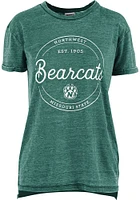 Pressbox Northwest Missouri State Bearcats Womens Green Ella Seal Short Sleeve T-Shirt