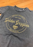 Pressbox Oakland University Golden Grizzlies Womens Black Ella Seal Short Sleeve T-Shirt
