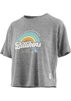 Pressbox Saint Louis Billikens Womens Grey Sunrise Script Short Sleeve T-Shirt