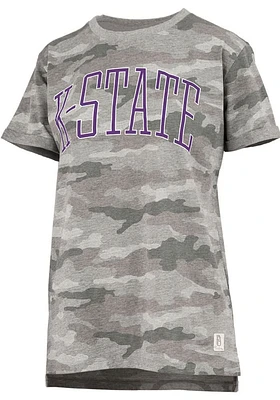 Pressbox K-State Wildcats Womens Green Austin Short Sleeve T-Shirt
