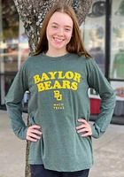 Pressbox Baylor Bears Womens Green Visalia LS Tee