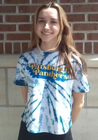 Pressbox Pitt Panthers Womens Blue Tie Dye Campus Crop Short Sleeve T-Shirt