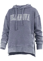 Pressbox Villanova Wildcats Womens Navy Blue Marni Hooded Sweatshirt