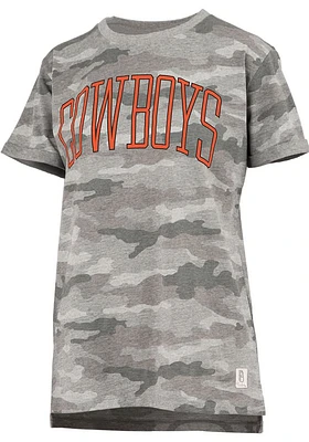 Pressbox Oklahoma State Cowboys Womens Green Austin Short Sleeve T-Shirt