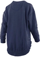 Pressbox Notre Dame Fighting Irish Womens Navy Blue Bakersfield Crew Sweatshirt
