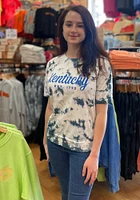 Pressbox Kentucky Womens Navy Blue Script Short Sleeve T-Shirt
