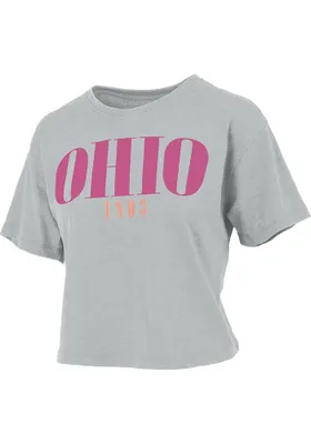 Pressbox Ohio Womens Wordmark Short Sleeve T-Shirt