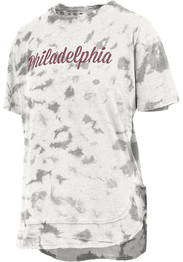Pressbox Philadelphia Womens Black Wordmark Short Sleeve T-Shirt