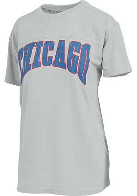 Pressbox Chicago Womens Wordmark Short Sleeve T-Shirt