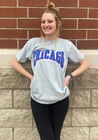 Pressbox Chicago Womens Wordmark Short Sleeve T-Shirt