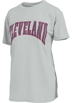 Pressbox Cleveland Womens Wordmark Short Sleeve T-Shirt
