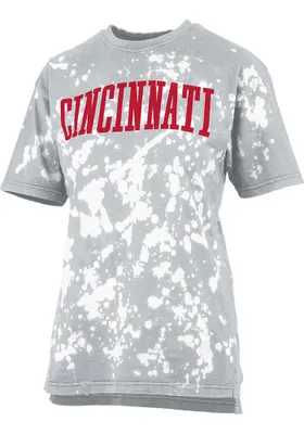 Pressbox Cincinnati Womens Grey Wordmark Design Short Sleeve T-Shirt