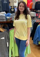 Pressbox Cincinnati Womens Yellow Wordmark Short Sleeve T-Shirt