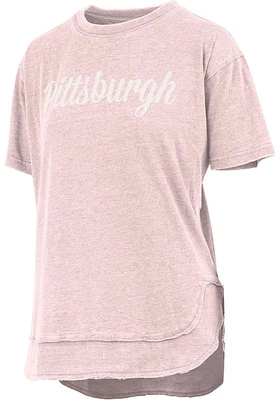 Pressbox Pittsburgh Womens Script Short Sleeve T-Shirt