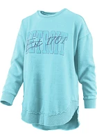 Pressbox Detroit Womens Green Wordmark Crew Sweatshirt
