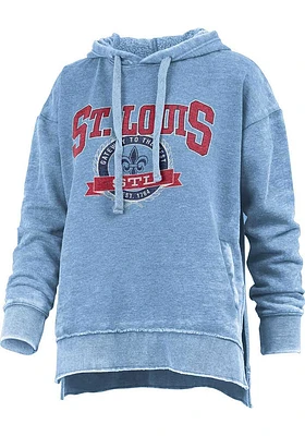 Pressbox St Louis Womens Blue Gateway to the West Hooded Sweatshirt