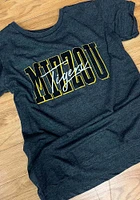 Pressbox Missouri Tigers Womens Black Burnout Everest Short Sleeve T-Shirt