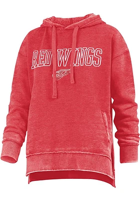 Detroit Red Wings Womens Black Vintage Hooded Sweatshirt