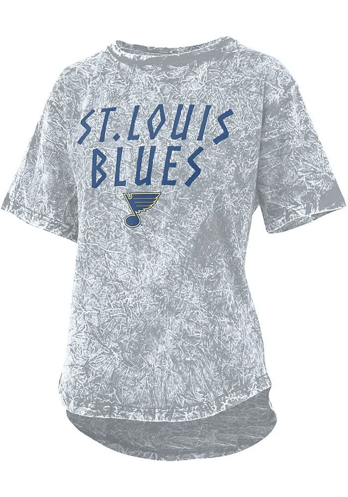 St Louis Blues Womens Grey Mineral Short Sleeve T-Shirt