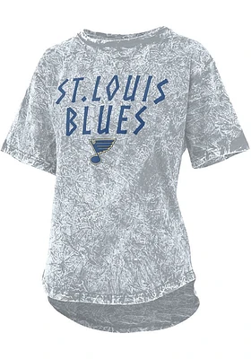 St Louis Blues Womens Grey Mineral Short Sleeve T-Shirt