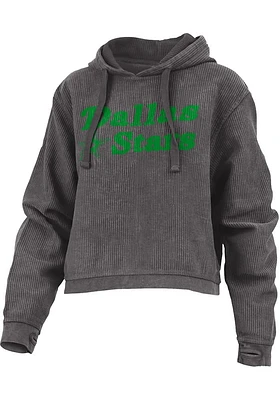 Dallas Stars Womens Black Cord Hooded Sweatshirt