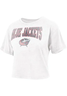 Columbus Blue Jackets Womens Vintage Short Sleeve T-Shirt