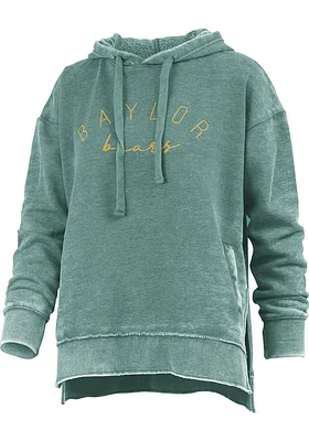 Pressbox Baylor Bears Womens Green Marni Design Hooded Sweatshirt