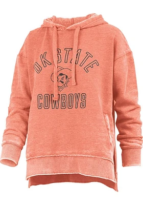 Pressbox Oklahoma State Cowboys Womens Orange Marni Hooded Sweatshirt