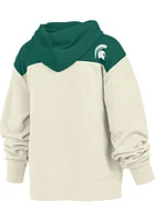 Pressbox Michigan State Spartans Womens White Chicago Hooded Sweatshirt
